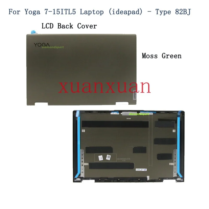 Новинка для ноутбука Yoga 7-15ITL5 (ideapad) тип 82BJ задняя крышка ЖК-дисплея Зеленый мох