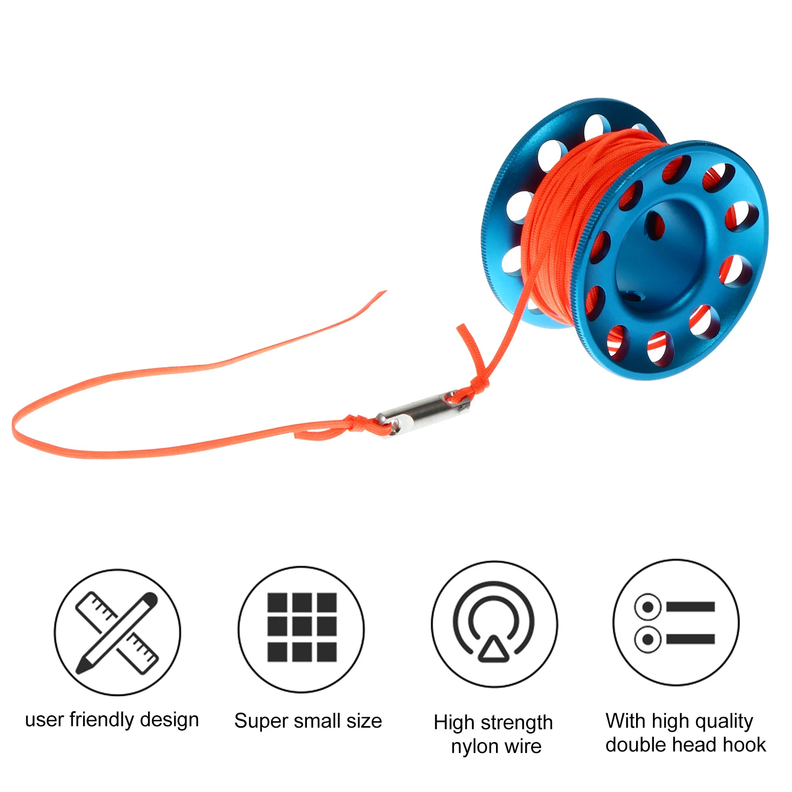 

Diving Spool Tools Underwater Reel Signal Buoy Scuba Snap Clip Accessory Outdoor Accessories