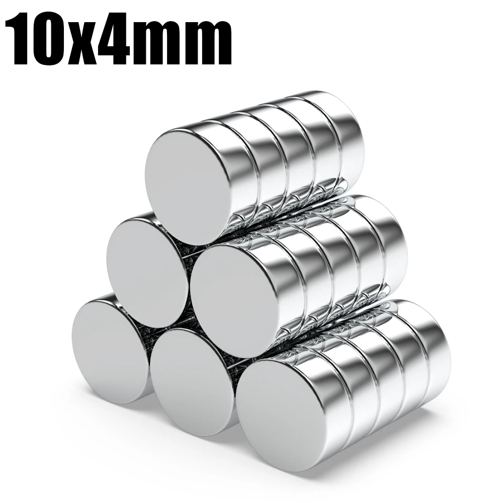 

5/10/20/50/100/200Pcs 10x4 Super Strong Magnet 10mm X 4mm Round Magnetic NdFeB Neodymium magnet N35 Powerful Disc imanes 10*4