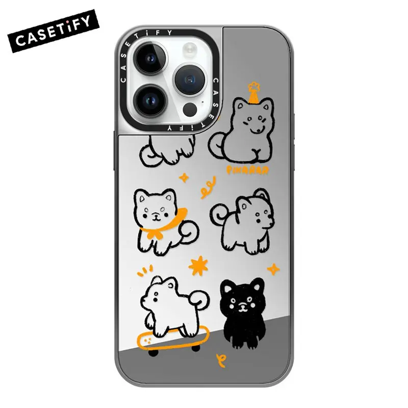 

Оригинальные магнитные Чехлы CASETIFY Lovely Fox Magsafe для беспроводной зарядки IPhone 14 Plus 13 Pro 14 13 Pro Max, зеркальный чехол G0616
