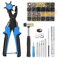 340 sets 12 5 mm snap button rivet pliers hammer tools storage bag leather fasteners kit clothes jackets diy accessories