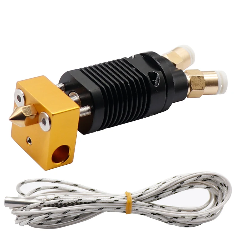 

3D Printer 2 IN 1 OUT Hotend Kit Dual Color Extruder All Metal Extruder 0.4mm/1.75mm for TEVO/ALFWISE/Ender 3/CR-10 Upgrade