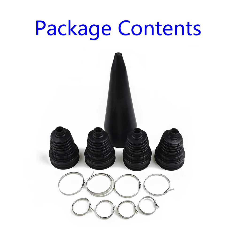 Cone Stretch Sleeve 4pcs With 4*Clips Joint Fitting Rubber Hot Practical