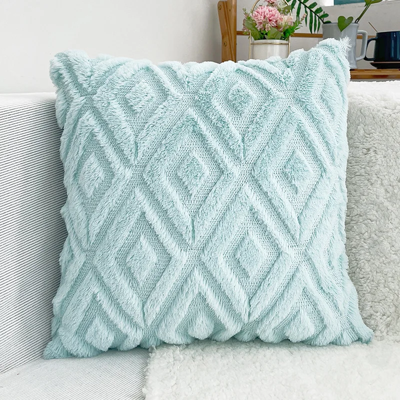 

Декоративные наволочки Boho из искусственного меха и бархата