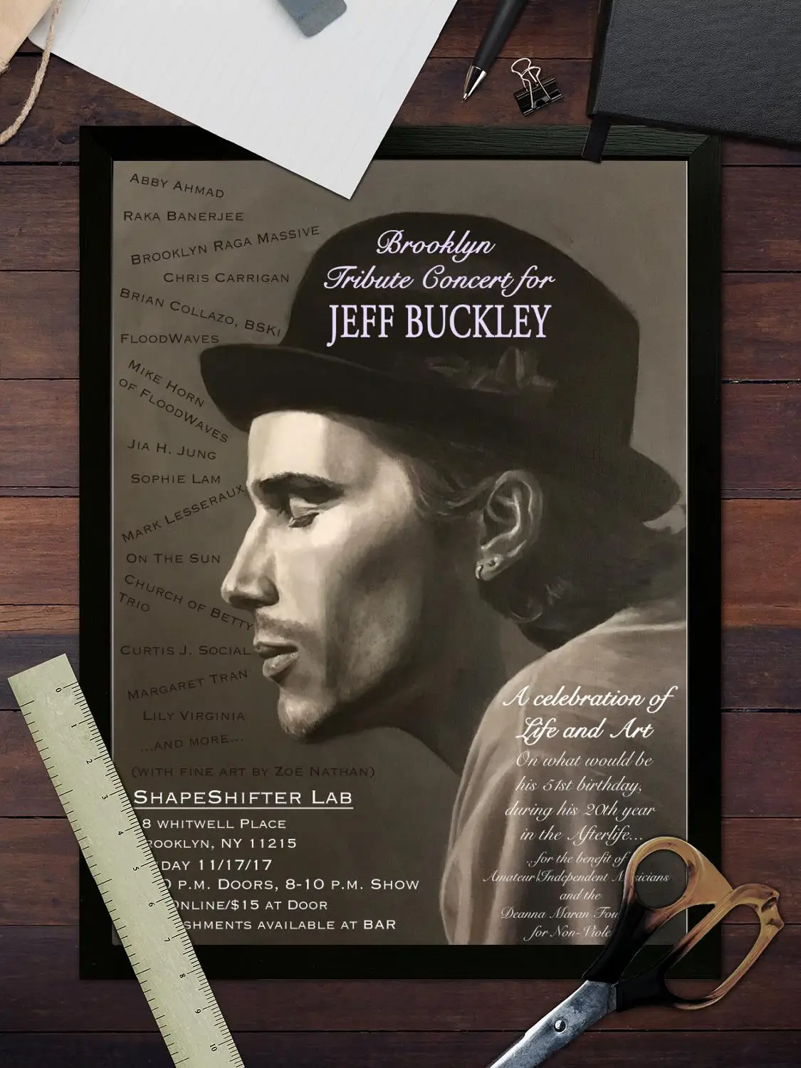 Джефф Бакли Холст Художественный постер Настенное искусство Картина с принтом