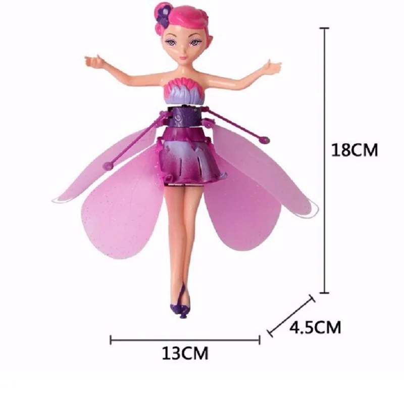 ZK30 New Induction Flight Luminous Fairy Doll Flying Toys ,Kids Mini RC Drone Princess Doll Toy Toy Girl Creative Birthday Gift images - 6