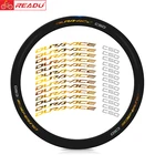 R9270-DA для шоссейного велосипеда READU C50 RIM Стикеры для велосипедного колеса Набор стикеров персонализированные украшения Водонепроницаемые солнцезащитные велосипедные наклейки