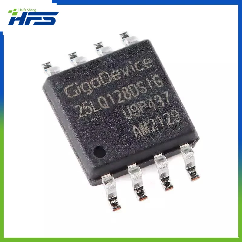 

5PCS Genuine GD25LQ128DSIG SOP-8 128M-bit 1.8V serial flash memory chip