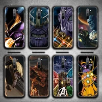 marvel superhero thanos phone case for redmi 9a 9 8a note 11 10 9 8 8t pro max k20 k30 k40 pro