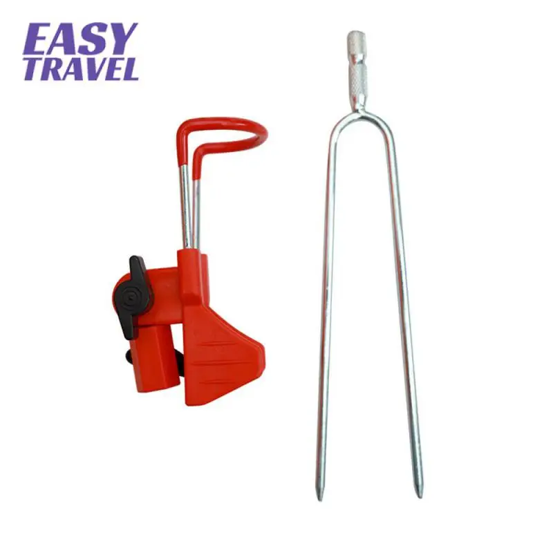 

Fishing Rod Holder Luminous Hand Rod Bracket Dual Purpose Fishing Rod Holder Fishing Accessories Ground Plug Bracket