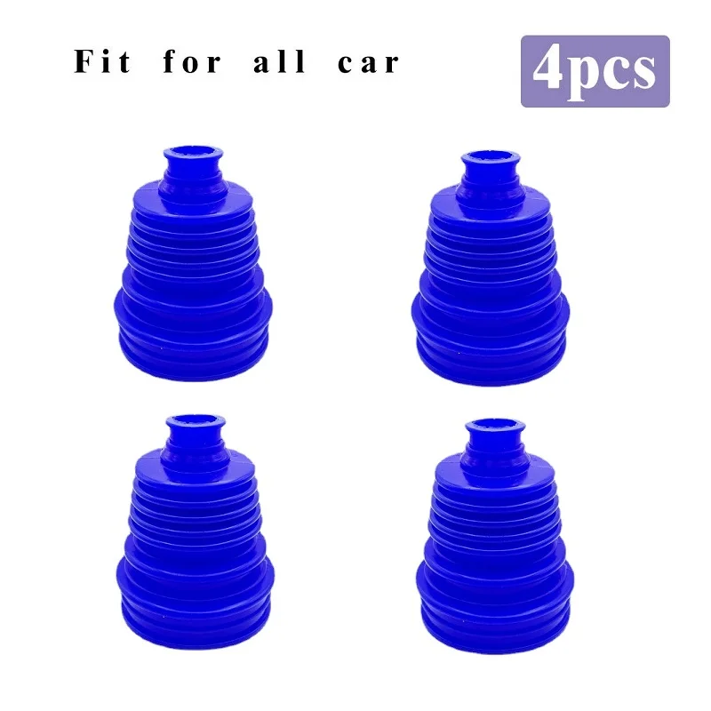 

4pcs Universal Silicone CV Constant-velocity Dust Cover Joint Boot Drive Shaft Universal Strong Elasticity Cars Tools