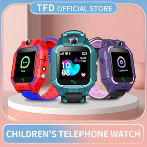 Kids Smart Watch Sim Card SOS Call Phone Smartwatch For Children Photo Waterproof Camera Location Tr