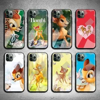 deer thumper bambi phone case tempered glass for iphone 13 12 11 pro mini xr xs max 8 x 7 6s 6 plus se 2020 cover