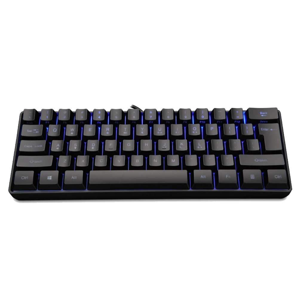 

Portable Wired Game Keypad 61 Key RGB Backlit Mechanical Feel Laptop Keyboard for Business Office