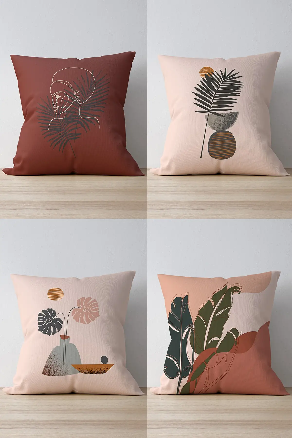 

Lace Pillow Case Double Side Printed 4 Pcs