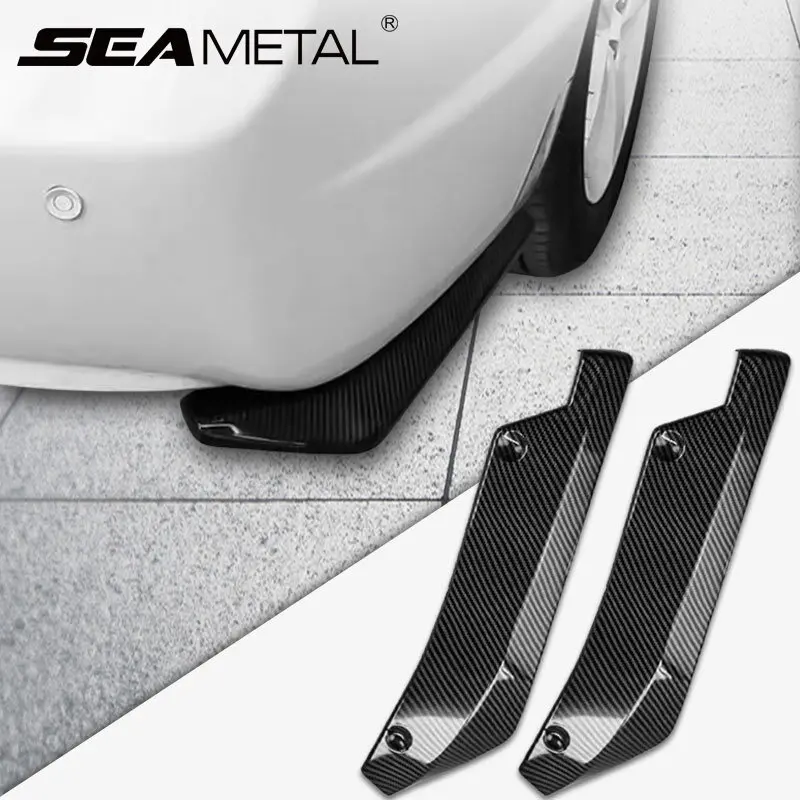 

Universal Rear Bumper for Car Winglets Carbon Fiber Lip Spoiler Diffuser Splitter Scratch Protector Car Modification Accessories