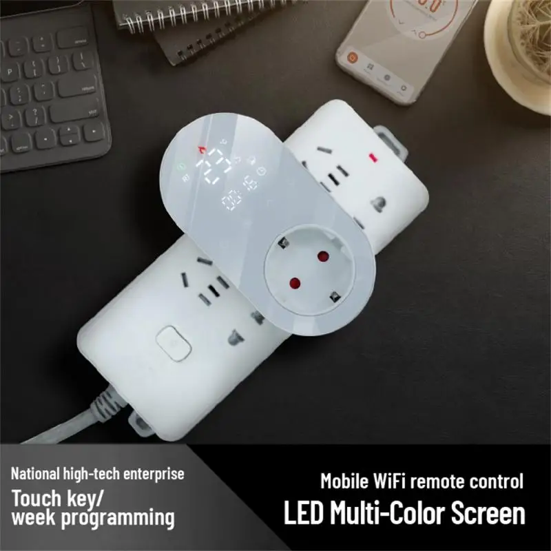 

Умный Wi-Fi Φ режим отопления и охлаждения 16 А дистанционное управление через приложение Совместимо с Alexa Home