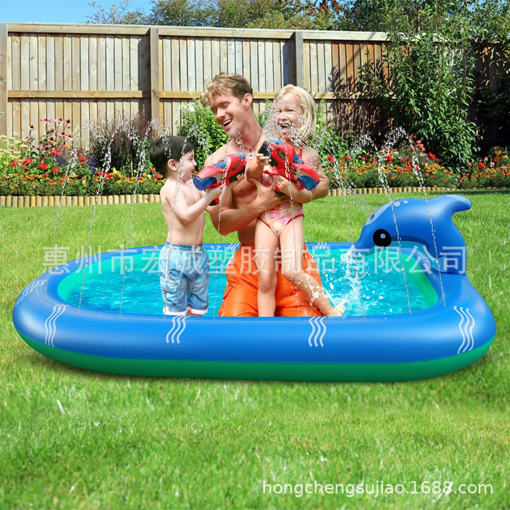 

water spray pool water spray pad children inflatable water spray swimming pool