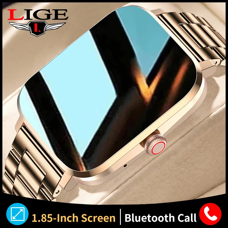 

Смарт-часы LIGE 2022 NFC женские с Bluetooth и голосовым управлением