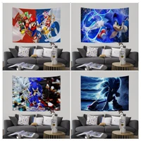 bandai sonic the hedgehog colorful tapestry wall hanging hanging tarot hippie wall rugs dorm home decor