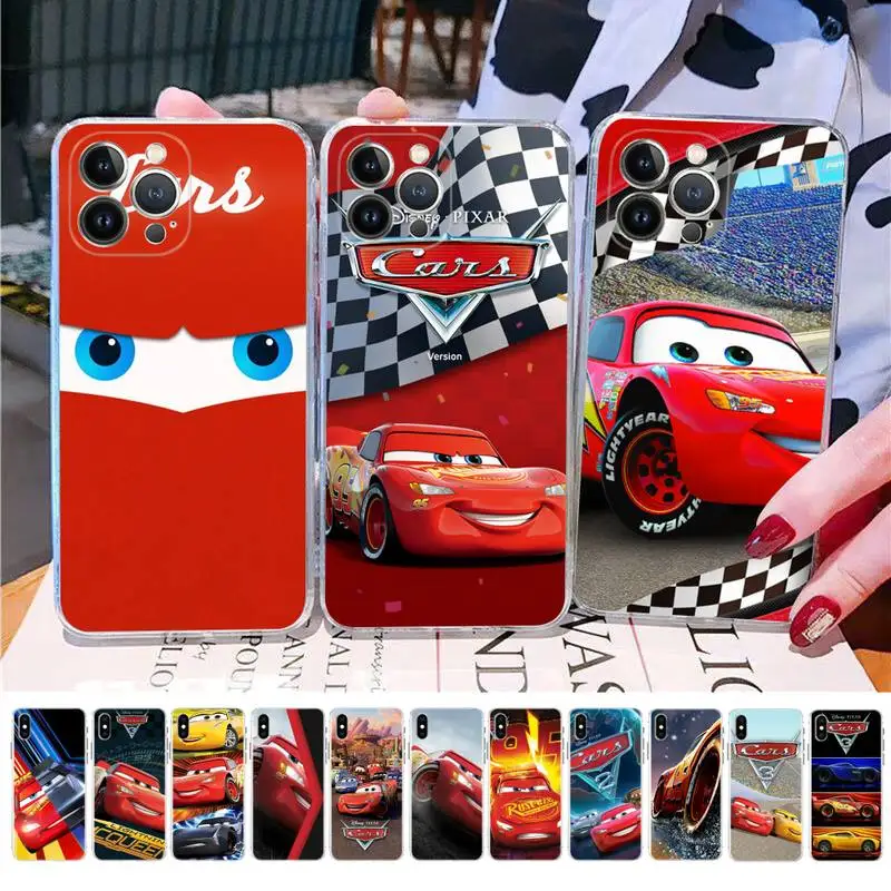 

Disney Cars Lightning McQueen 95 Phone Case For iPhone 14 11 12 13 Mini Pro XS Max Cover 6 7 8 Plus X XR SE 2020 Funda Shell