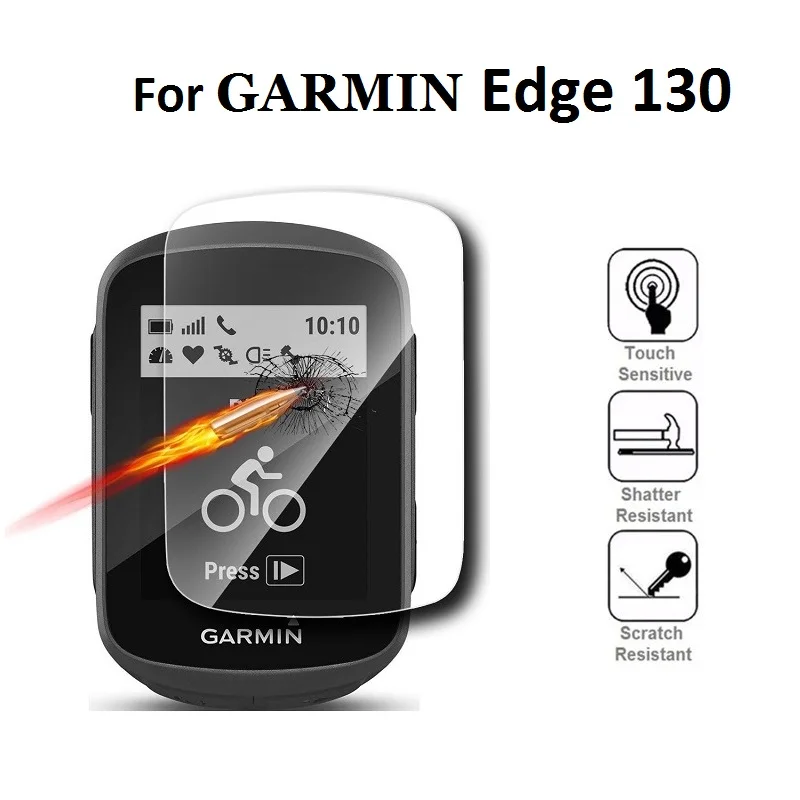 10PCS Screen Protector for Garmin Edge 130 GPS Bicycle Cycling Stopwatch Tempered Glass Scratch Resistant Protective Film