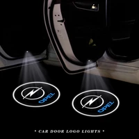 2pcsset projector lamp car led wireless door car logo lamp welcome decoration lamp for opel astra h j insignia corsa d g mokka
