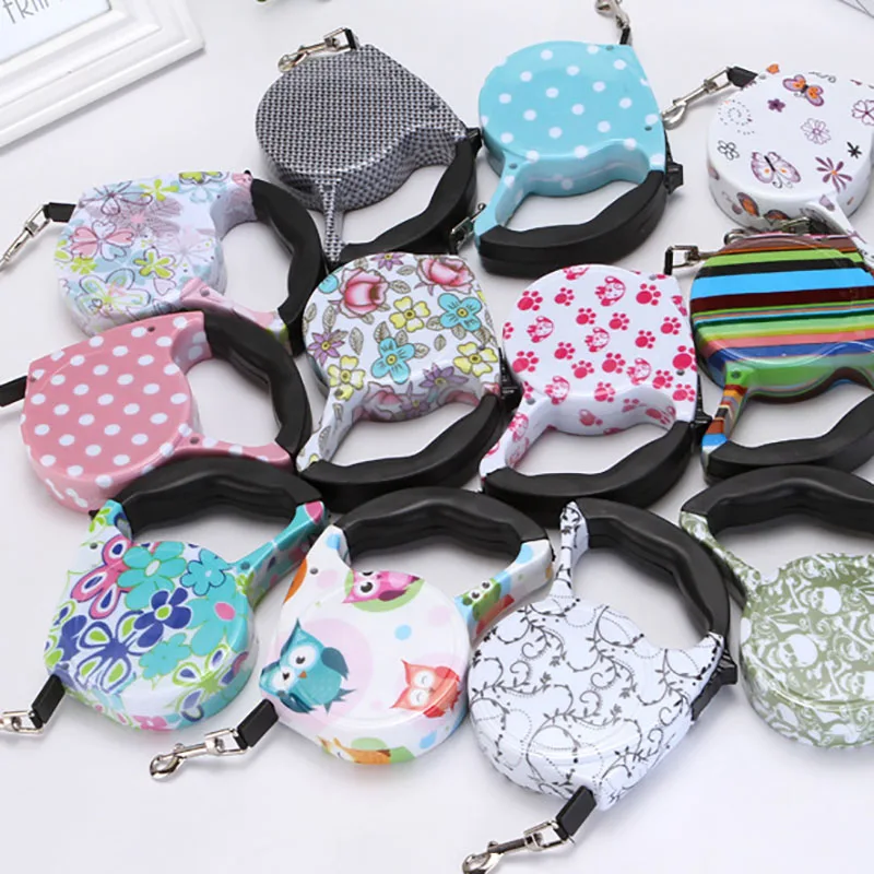 

1Pcs Nylon Wear-resisting Leashes Durable Auto-retractable Portable For Pet 5M Dog Chain