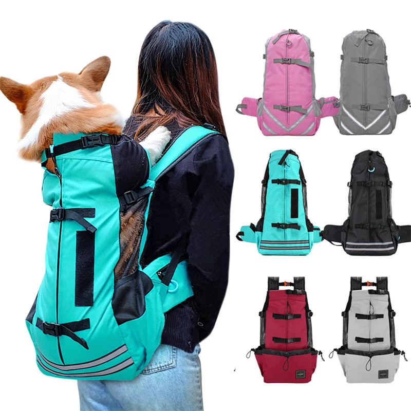 

Breathable Dog Carrier Bag Portable Pet Outdoor Travel Backpack Reflective Carrier Bags for Cats French Bulldog Pup Accessories