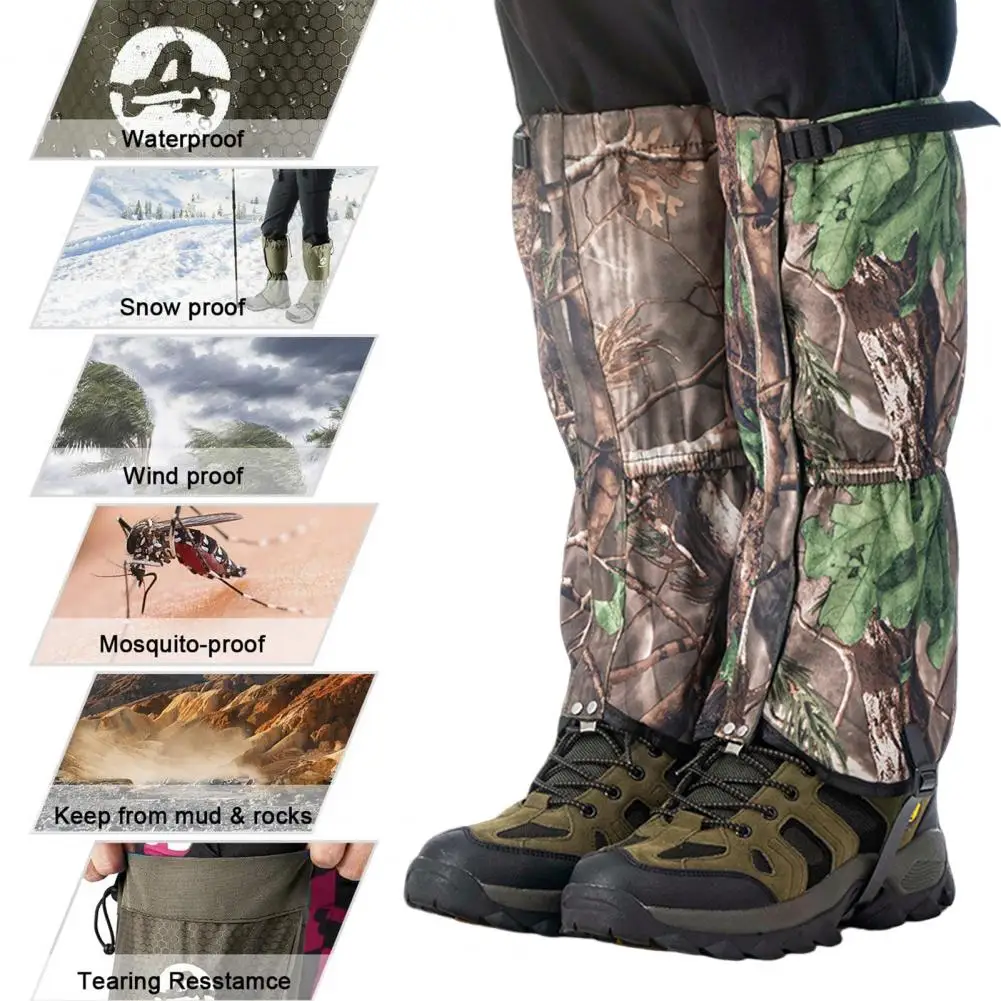

Waterproof Leg Guard Breathable Water-resistant Leg Gaiters Adjustable Snow Boot Guards for Hunting Climbing Trimming Brush Lawn