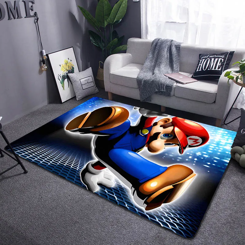 3D мультяшный ковер Марио для гостиной спальни детской игровой комнаты