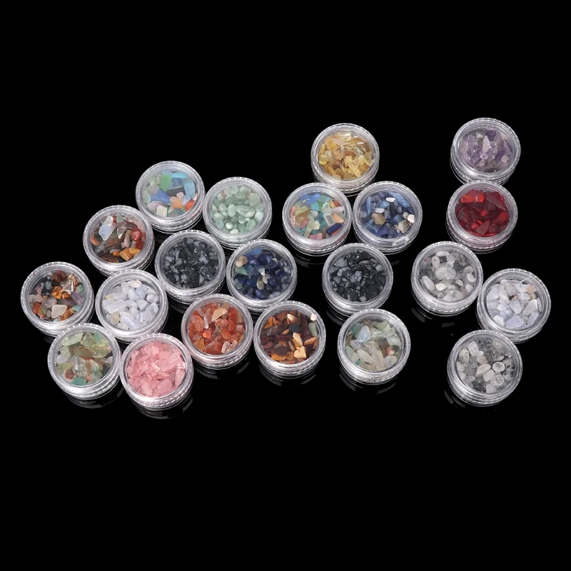 

10Pcs Aquamarine Tumbled Chips Stone Healing Reiki Crystal Stone Jewelry Making