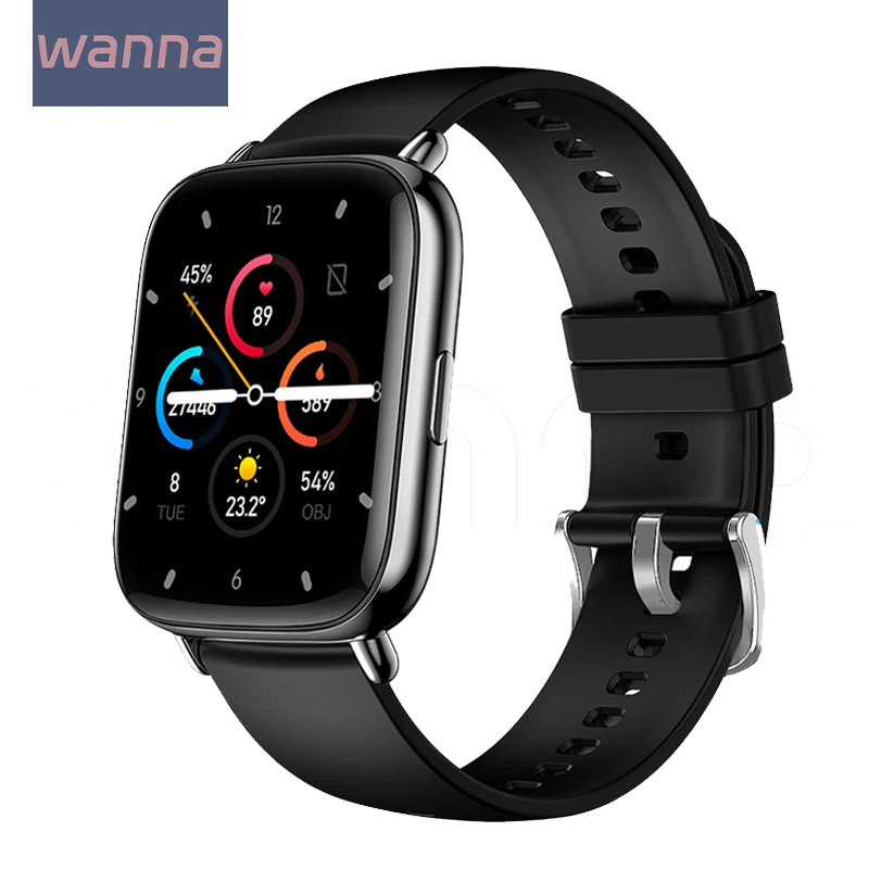 

2023 Body Temperature Watch Full Touch Bluetooth Blood Oxygen Heart Rate Meter Step Smart Watch Is Suitable for Outdoor