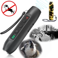 ultrasonic dog repeller 3 in 1 anti barking stop bark pet training repellent usb chargeable led ultrasonic for large breed dogs