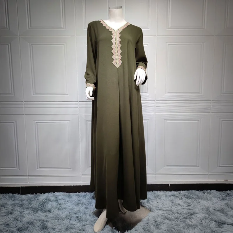 Sequin Dubai Abaya Jalabiya Women Loose Muslim Modest Hijab Robe Islam Morrocan Caftan African Long Dresses Kaftan Party Ramadan