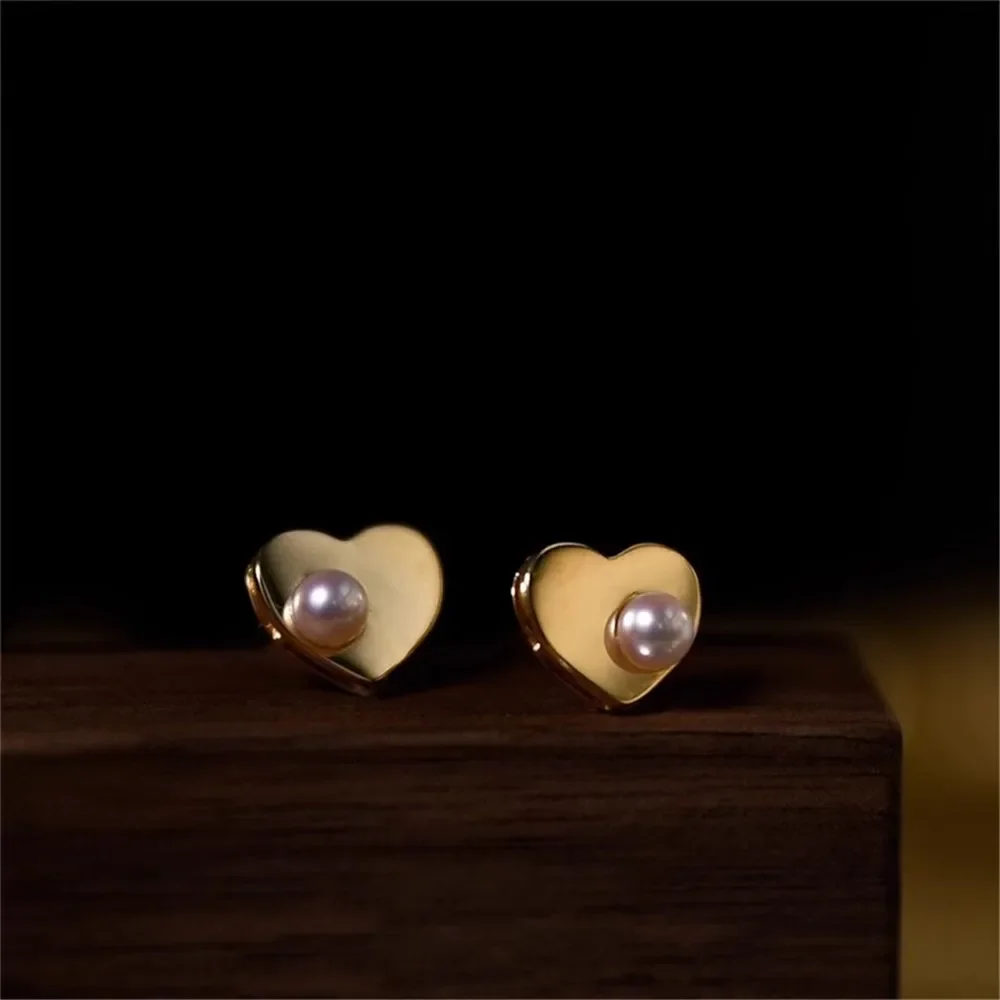 Серьги-кольца из 18-каратного золота ювелирные изделия высокого качества