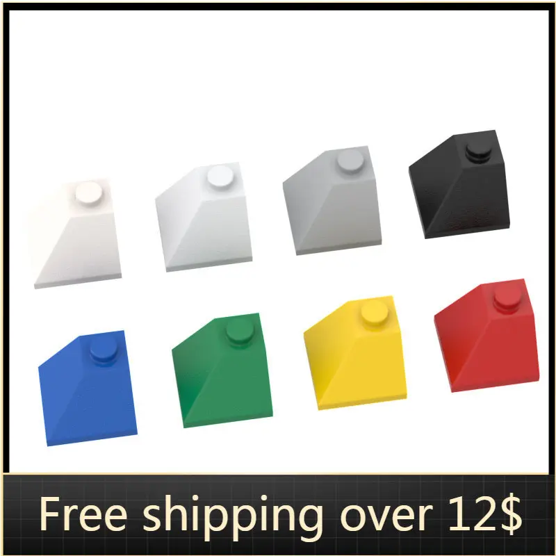 

10 шт., детали MOC, 3045 наклон, 45 °, 2x2, двойной выпуклый угол, совместимые строительные блоки, сборные блоки, кирпичи, образовательные Подарки