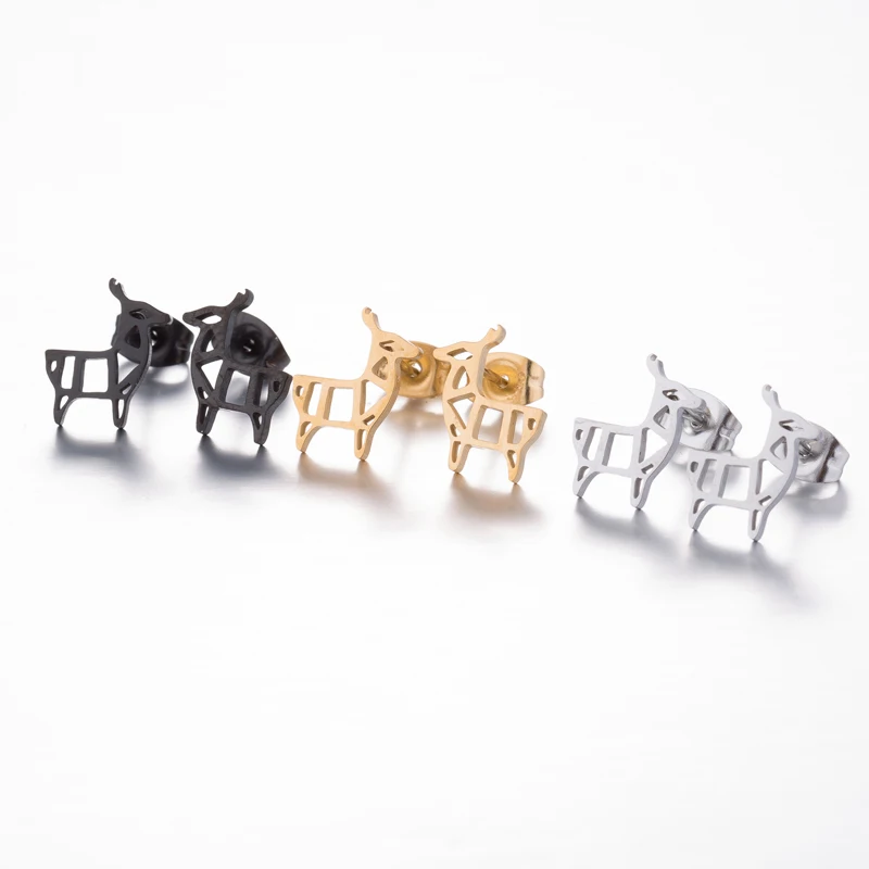 

2022 Mini Fashion Fawn Earrings For Women Creative Animal Earrings Cute Moving Fawn Birthday Party Girl Gift