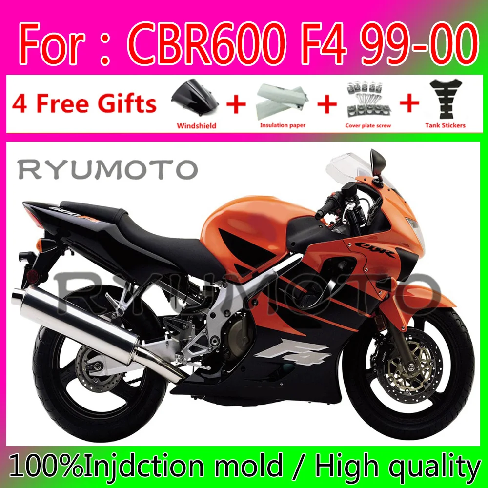 

Обтекатели под давлением для мотоцикла ABS для Honda CBR 600 F4 99 00 Обтекатели CBR 600 F4 1999 2000 обтекатели