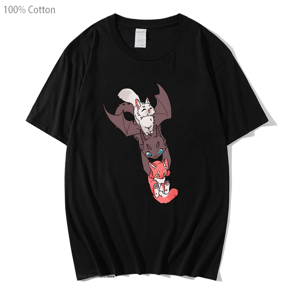 

Trash of The Counts Family Clothes Women Casual Korean Style Tshirt Manga 100% Cotton Cartoon Cats Tees Streetwear Men Clothes