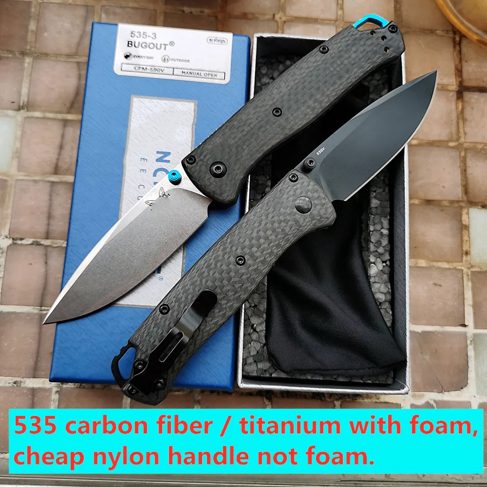 

Складной карманный нож из углеродного волокна 535BK / 535-3 с лезвием Mark S90V