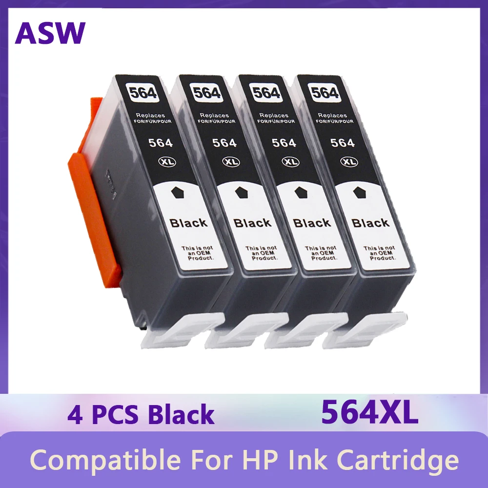 

564 Black Compatible 564XL Ink Cartridge Replacement for HP 564 XL Photosmart B8550 C6380 B11 6510 4610 4620 3520 5510 5520