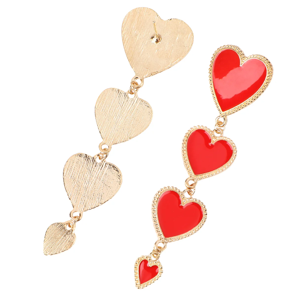 

Earrings Earring Ear Stud Drop Lady Jewelry Earbob Studs Sparkling Line Chain Dangle Crystal Sticks Eardrop Vintage Shaped Heart