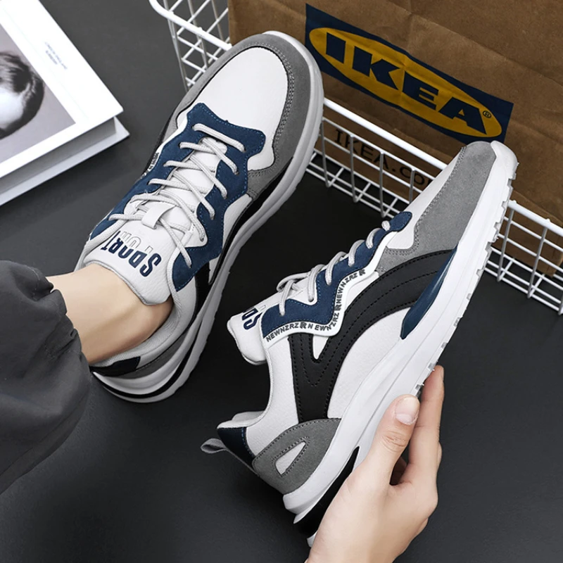 Кроссовки мужские на шнуровке Повседневная Уличная обувь плоская