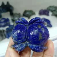 natural lapis lazuli hand carved spider crystal energy healing