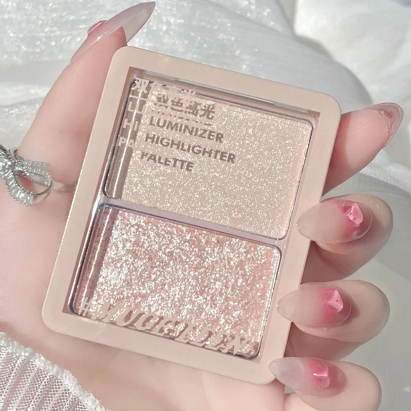 

2 цвета Контурные светильник ющие Перламутровые тени для носа Порошковые долговечные мерцающие Сияющие осветляющие Косметика с высоким ур...