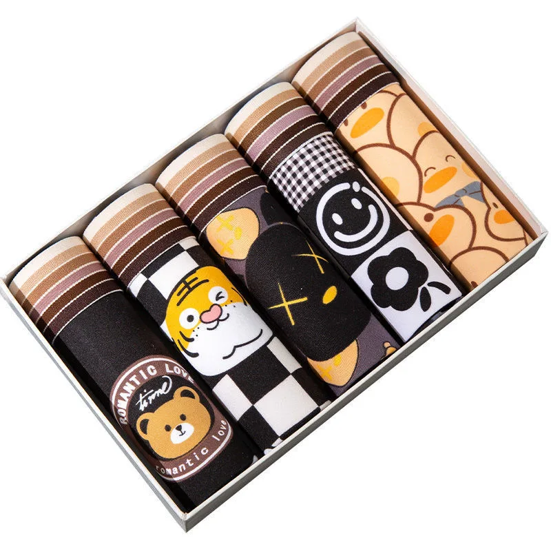 Boxer Men's Panties Men Antibacterial Underwear Men Boxer  Cartoon Underwear Man Boxershorts Breathable Male Comfortable Boxers