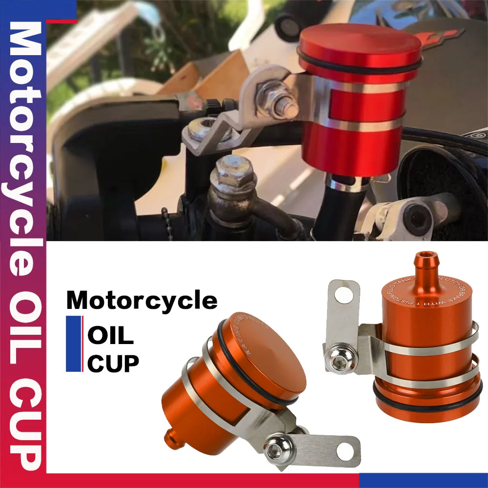 

Universal Motorcycle Brake Fluid Reservoir Clutch Tank Oil Fluid Cup For 1190 SupeR AdventuRe 1290/640 LC4 Supermoto