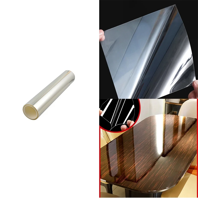 

Adhesive Table Protective Film Glossy Clear Protection Anti-Scratch Heat Resistant Furniture Stickers Table