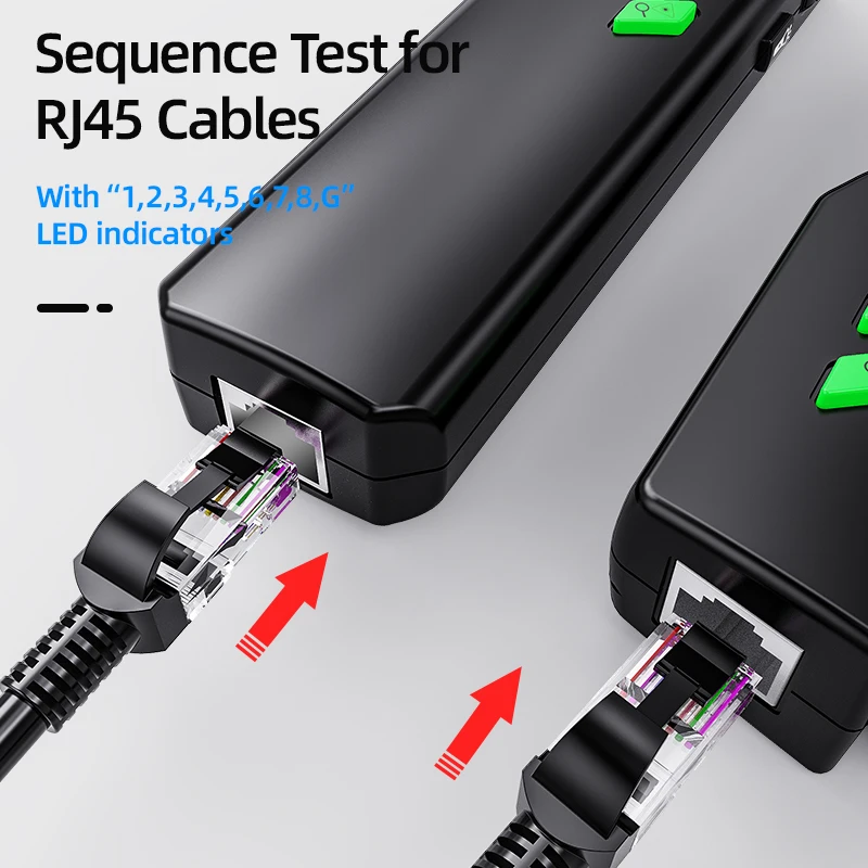 MESTEK Проводные трекеры отслеживание сети LAN Кабельный тестер инструменты для